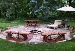 garden view redwood patio furniture