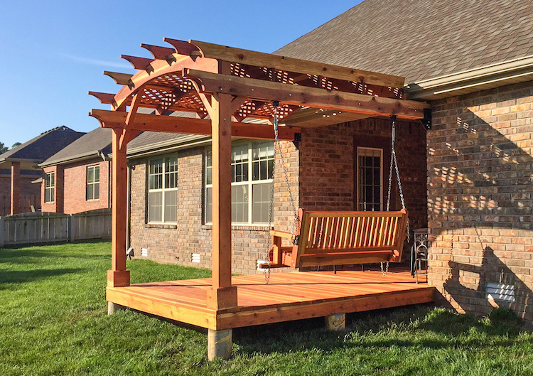 Attached Arched Pergola Kit