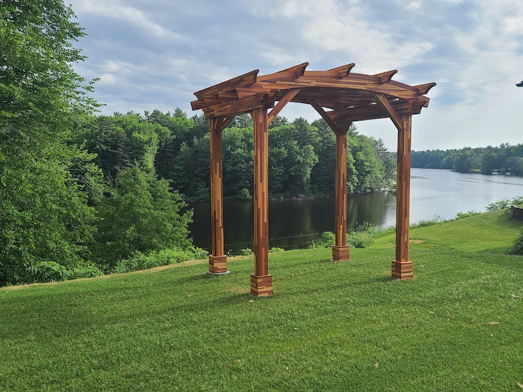 Arched Pergola on event lawn