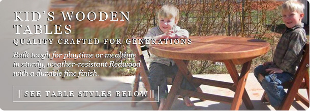 Kid's Wooden Tables