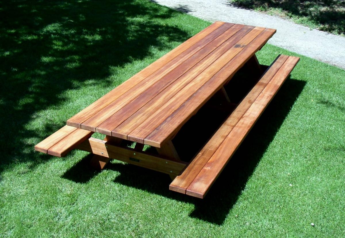 Blueprints Redwood Picnic Bench Plans