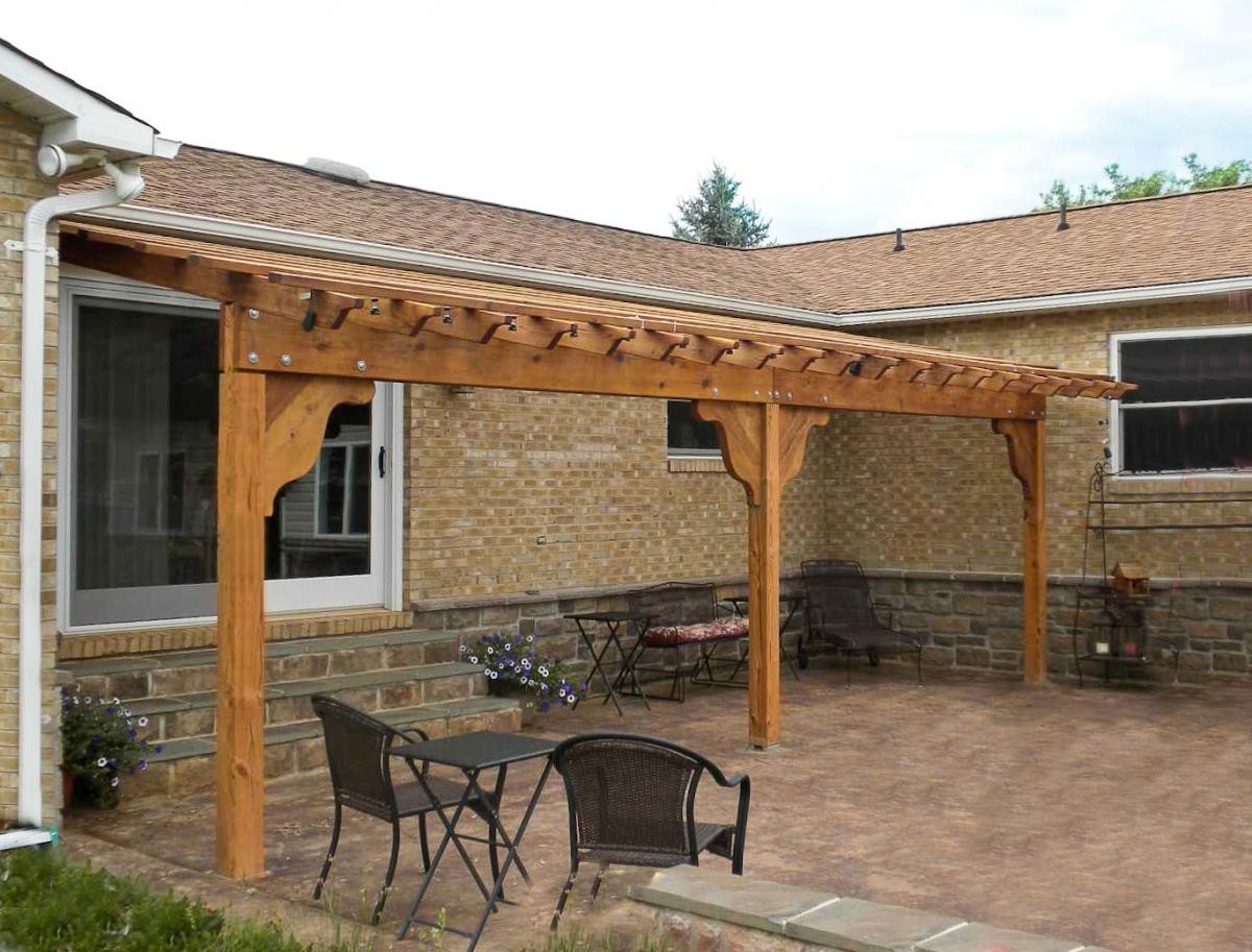 Pergola Plans Attached House PDF Woodworking