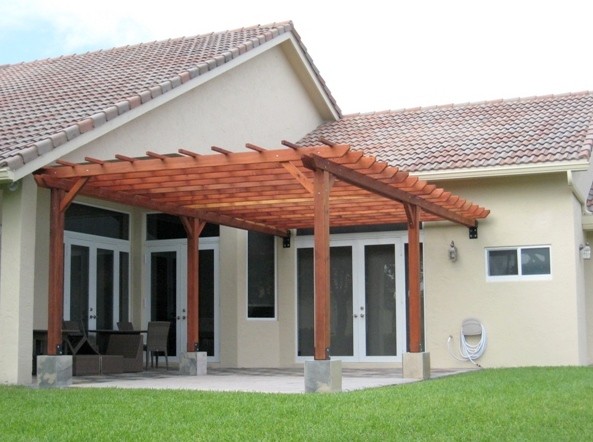 attached pergola pictures