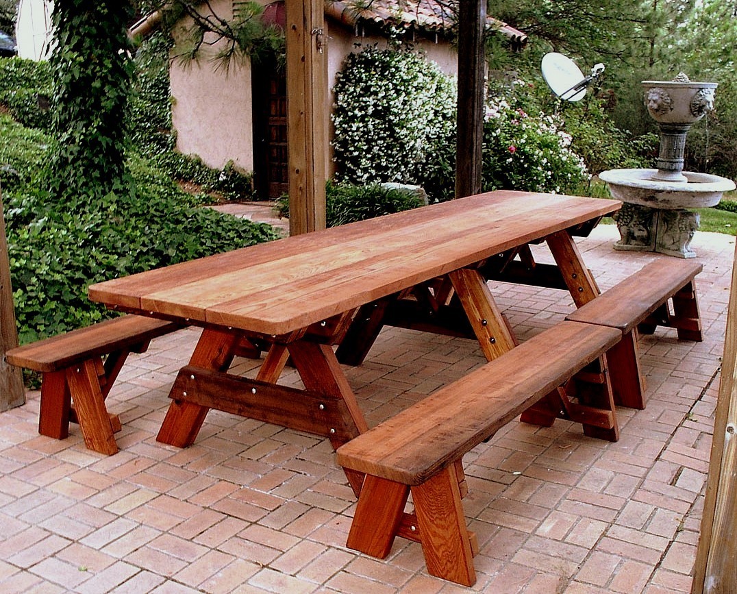 Heritage Picnic Tables, Built to Last Decades | Forever Redwood