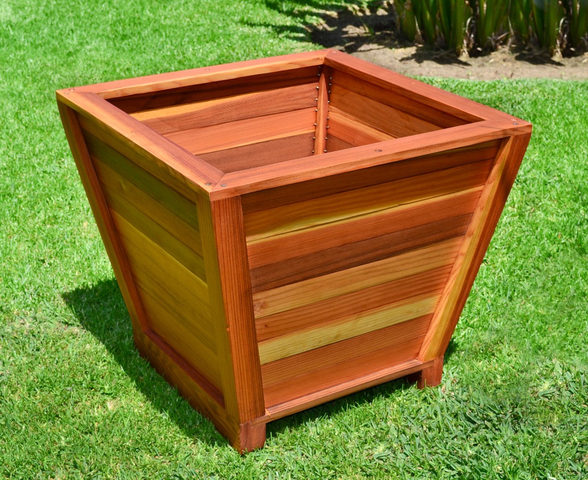 planters tapered redwood planter boxes box square woodworking wood diy cedar build plywood bench patterns forever pdf heavy base transparent