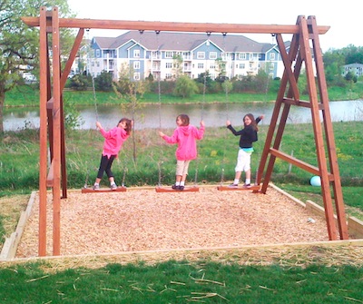 Rory's Giant Playground Swing Set