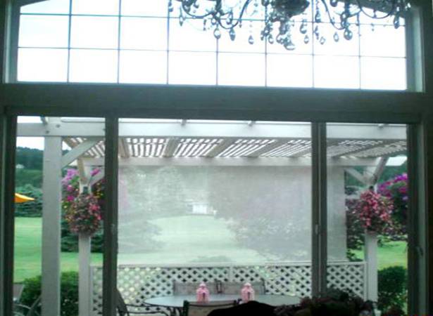 16L x 14W Pergola with Lattice Roof and Lattice Privacy Panel - Douglas-fir Painted by Customer