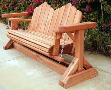 Plans to build Adirondack Glider Bench Plans