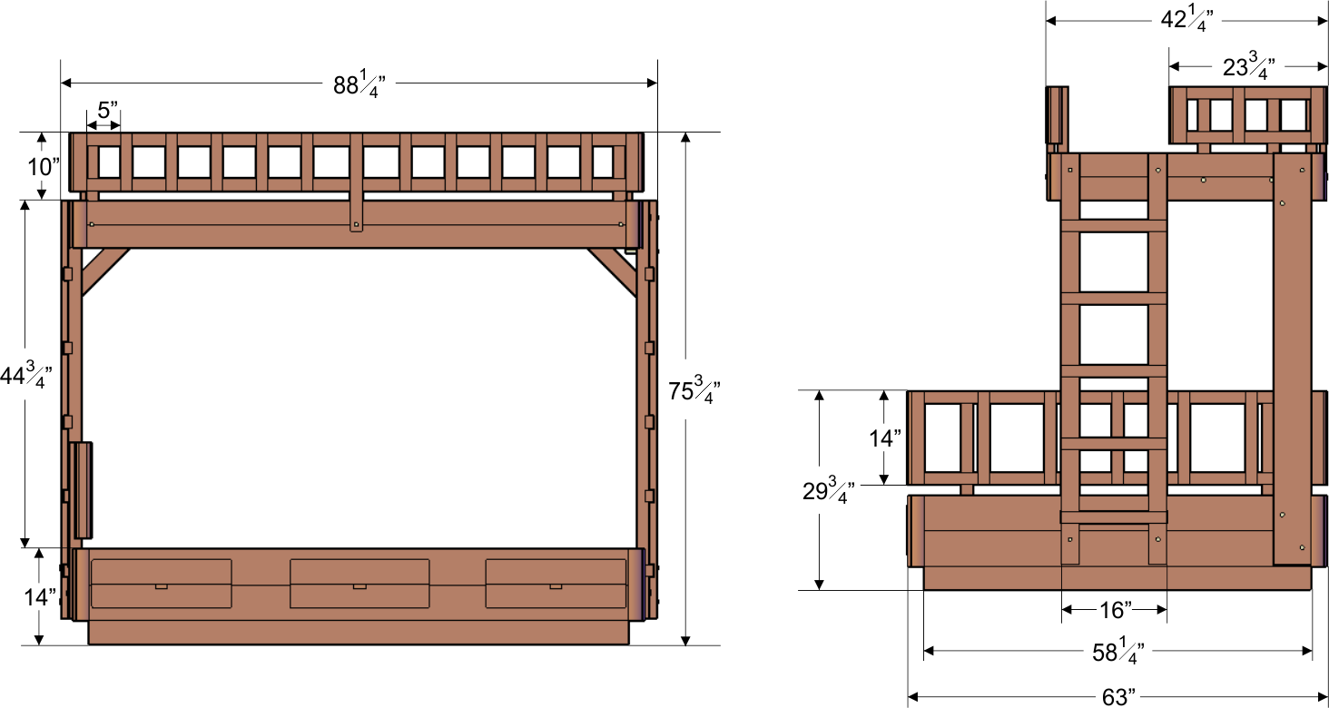 Standard Bunk Bed Dimensions