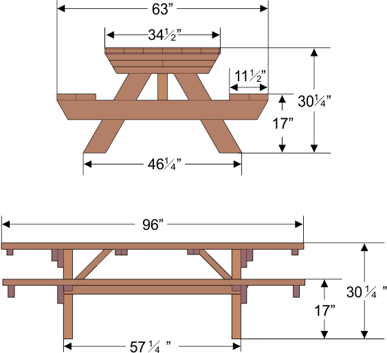 tabletop widths are slightly narrower than listed sizes because ...