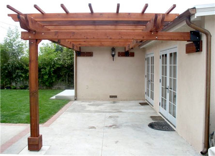 Blueprints Attached Pergola Instructions