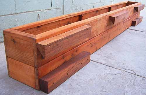 Planter Box with Hanging Cleats Attached - 60'L x 12'W x 12'H