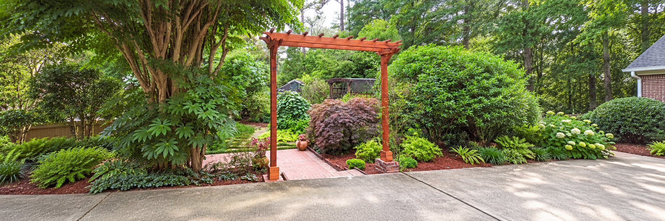 Two-Post Wood Arbor