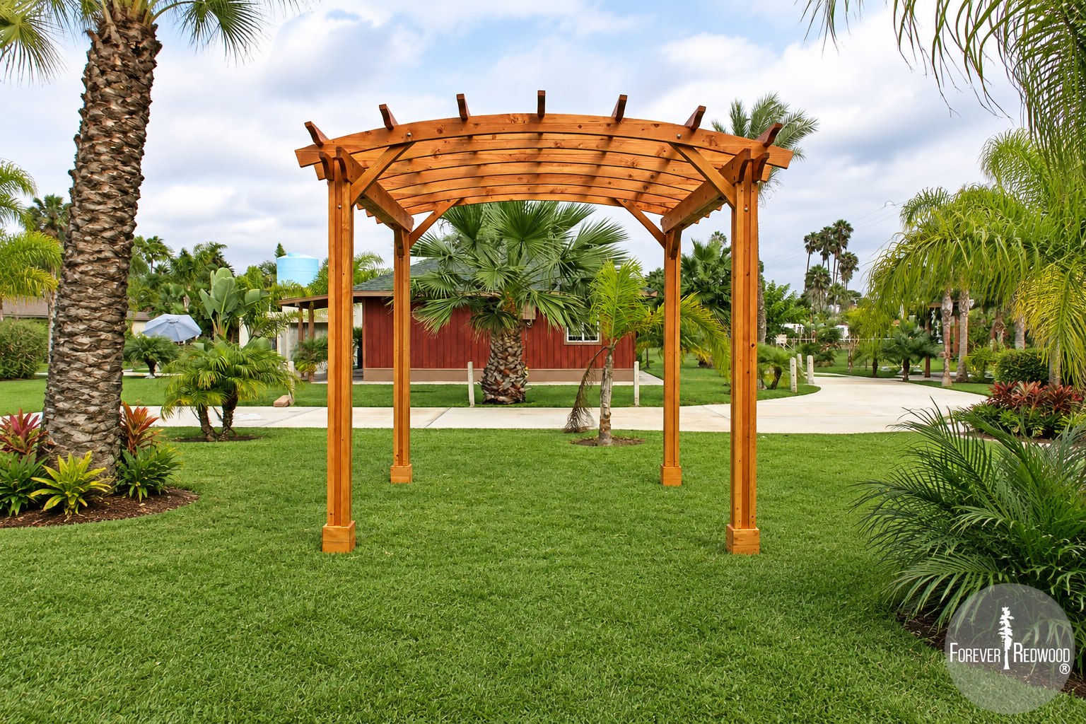Small Arched Open Sky Pergolas