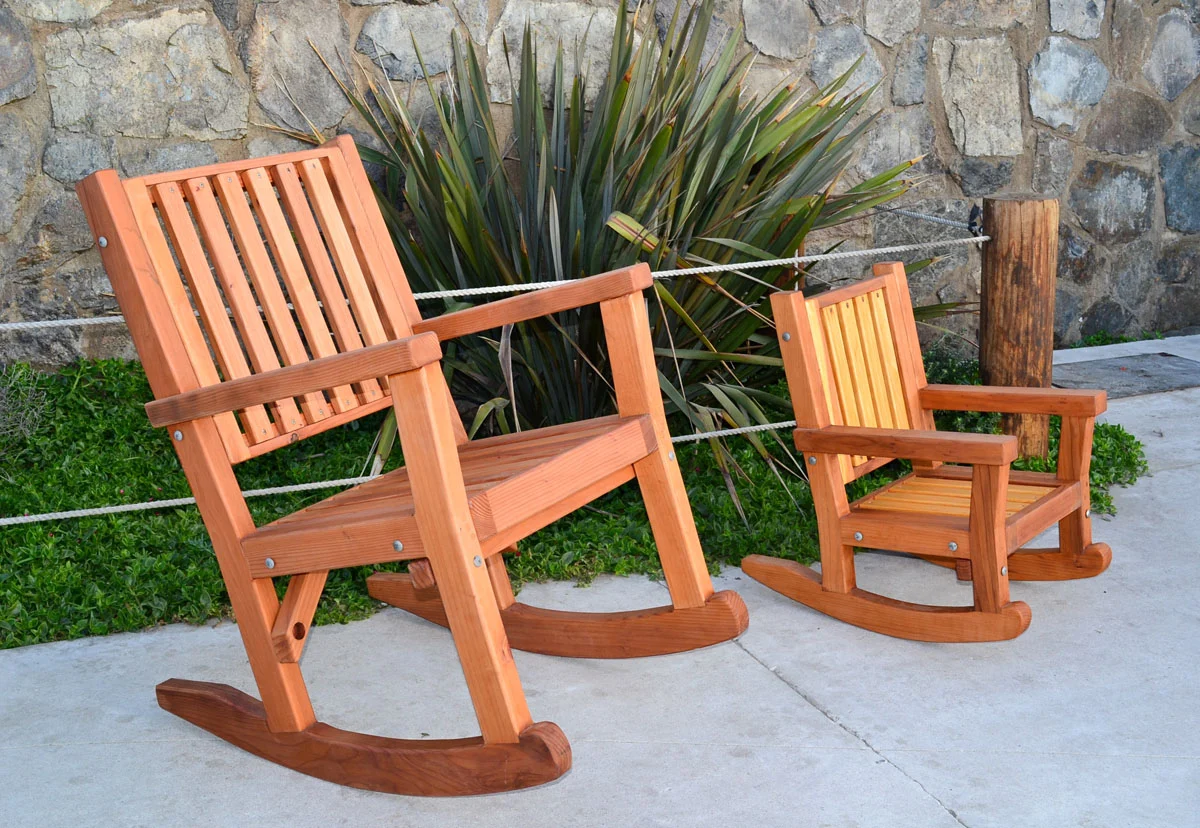 Massive Wooden Rocking Chair