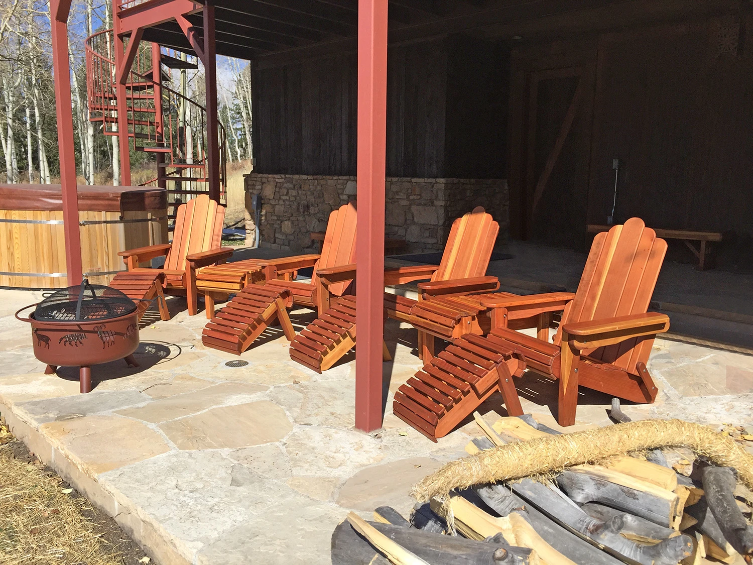 Folding Adirondack Ottoman