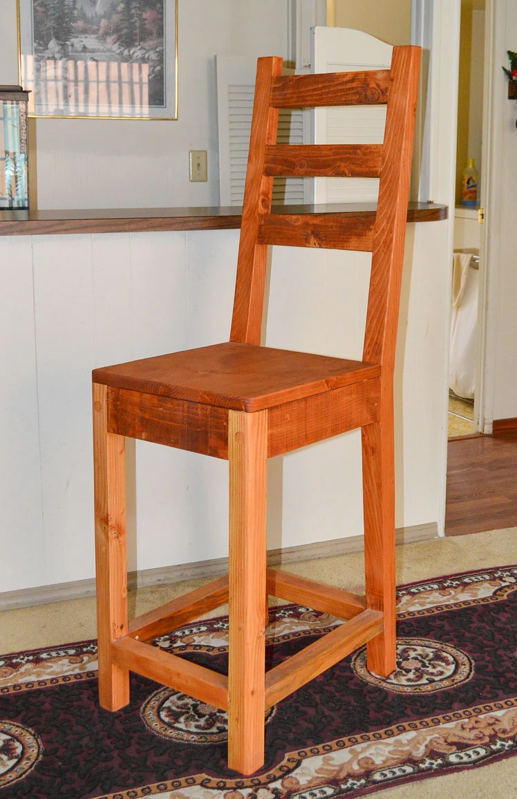 Ladderback Wooden Stool