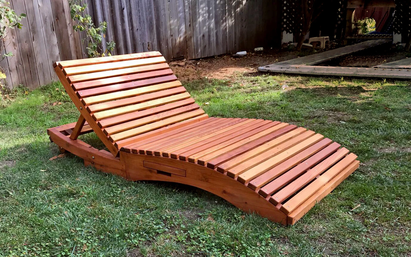 Penny Wooden Sun Lounger