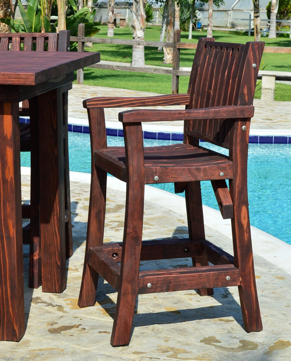 Redwood Cocktail Bar Stool