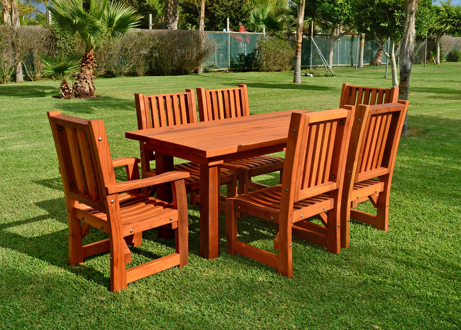 San Francisco Redwood Patio Table