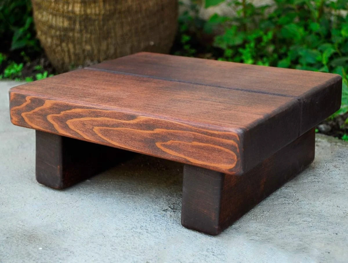 Tiny Wood Foot Stool