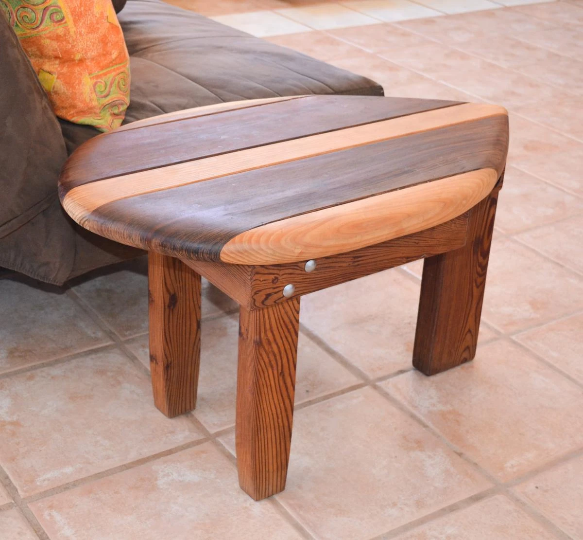 Wood Surfboard Coffee Table