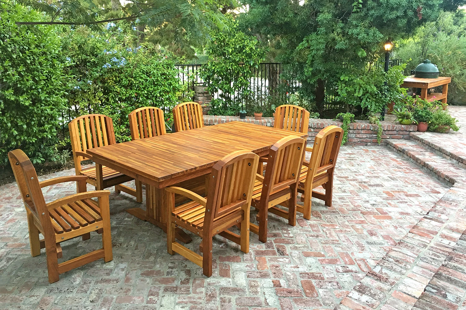 Baja Outdoor Redwood Dining Table