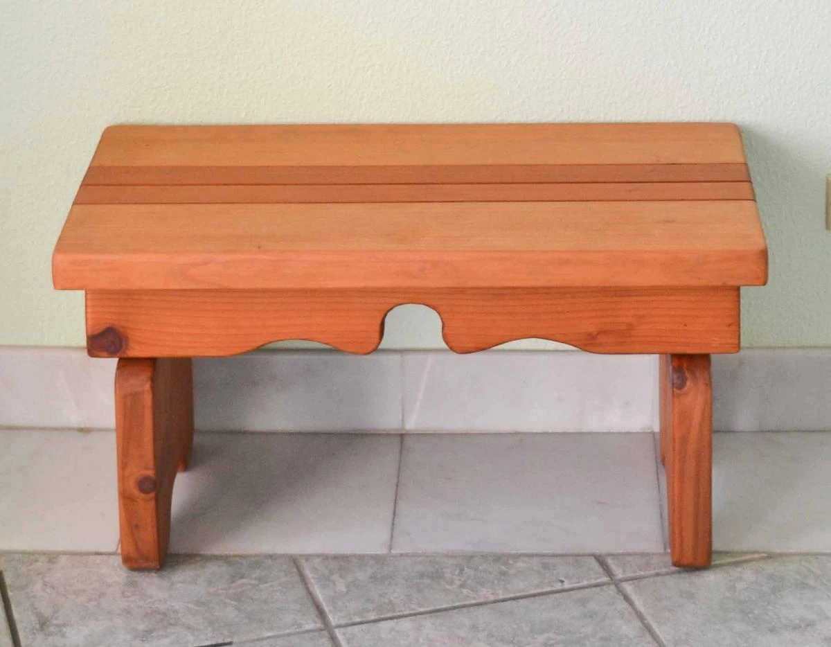 Angel's Natural Redwood Side Table