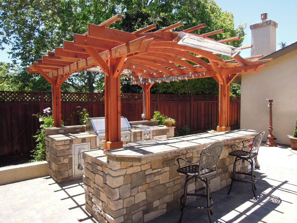 Marin Outdoor Kitchen Pergola