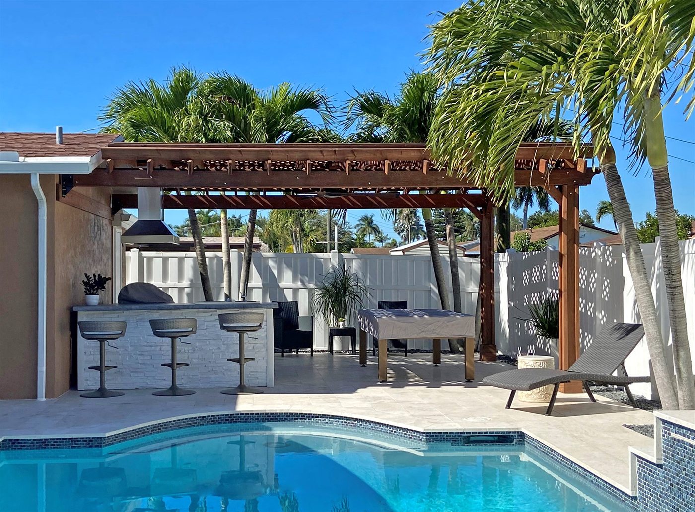 Attached Arched Pergola Kits