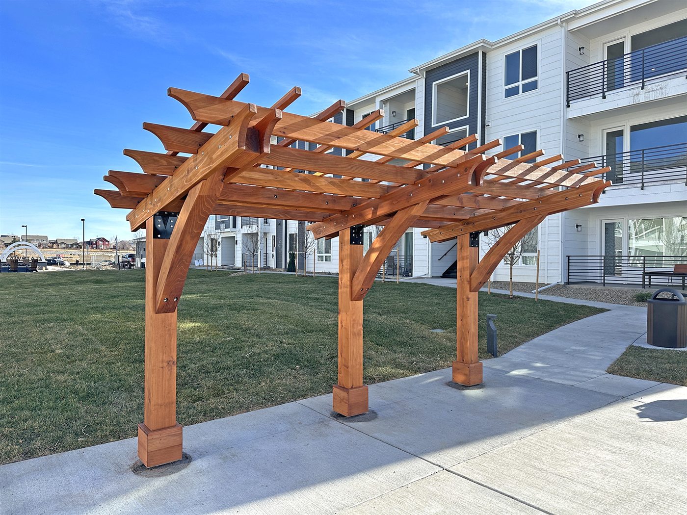 Cantilevered Pergola