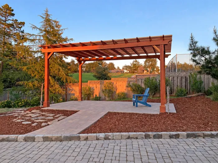 Traditional Wooden Garden Pergola