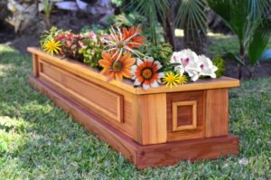 Wooden planter - patio furniture