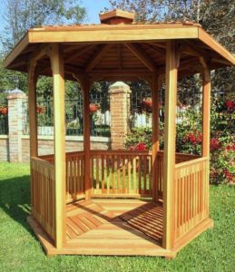 redwood patio pavilion kit