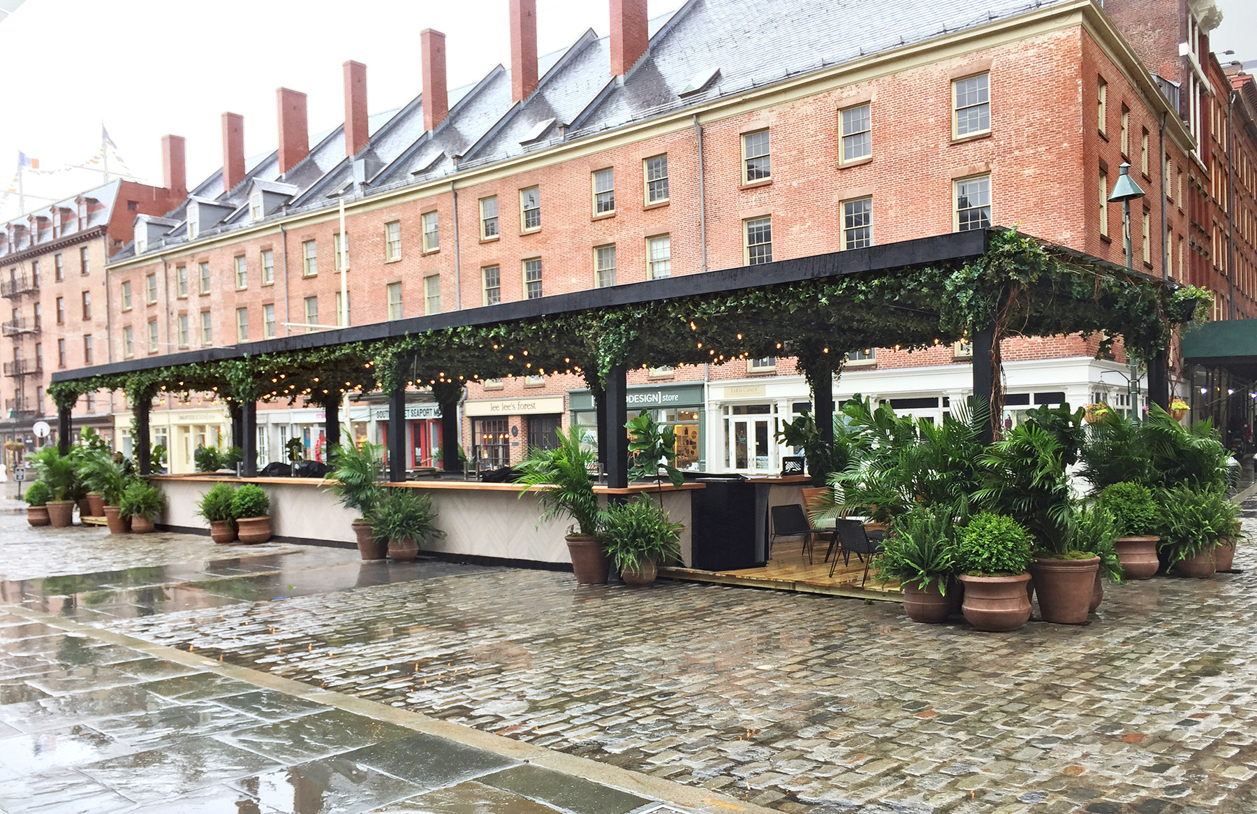 Traditional Wooden Garden Pergola constructed with Douglas fir with a 12 post anchor kit.