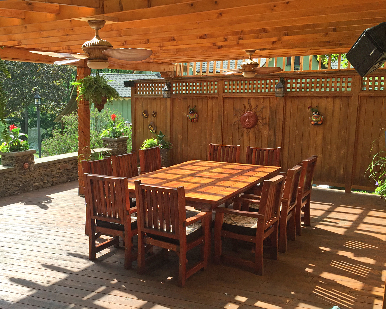 San Francisco Redwood Patio Table