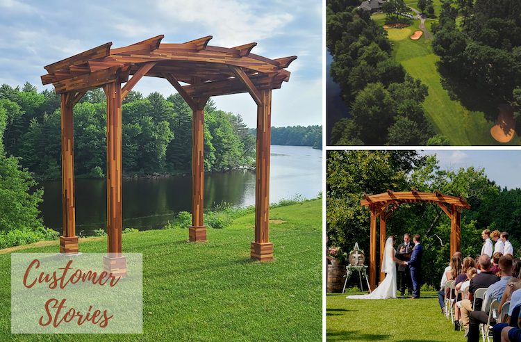 Arched Pergola Photo Collage