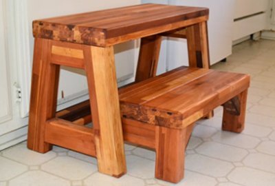 2-Step Wood Stool