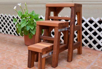 3-Step Wood Stool