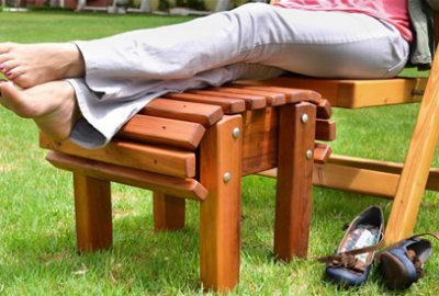 Adirondack Flat Wooden Ottoman