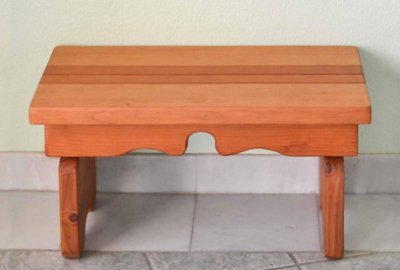 Angel's Natural Redwood Side Table