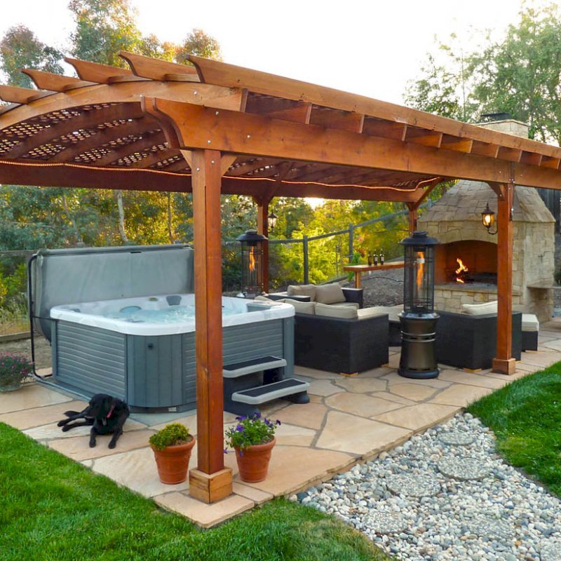 Arched Pergola Kits Redwood Arched Garden Pergolas