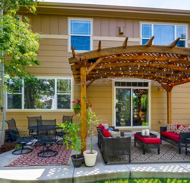 Arched Pergola Kits (Options: 16' L x 12' Arc W, No Privacy Panels, California Redwood, 9ft H, No Electrical Wiring Trim, Include 4-post Anchoring Kit for Stone, No Post Decorative Trim, No Ceiling Fan Base, No Curtain Rods, Transparent Premium Sealant). Participant of Photo Contest 2017. Arched Pergola Kits (Options: 16' L x 12' Arc W, No Privacy Panels, California Redwood, 9ft H, No Electrical Wiring Trim, Include 4-post Anchoring Kit for Stone, No Post Decorative Trim, No Ceiling Fan Base, No Curtain Rods, Transparent Premium Sealant). Participant of Photo Contest 2017.