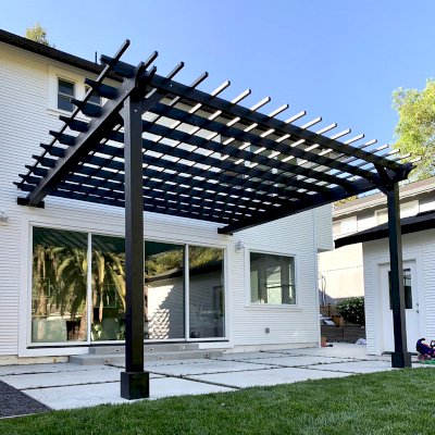 Vita 12-ft W x 12-ft L x 8-ft 1-in White Vinyl Freestanding Pergola in the  Pergolas department at Lowes.com