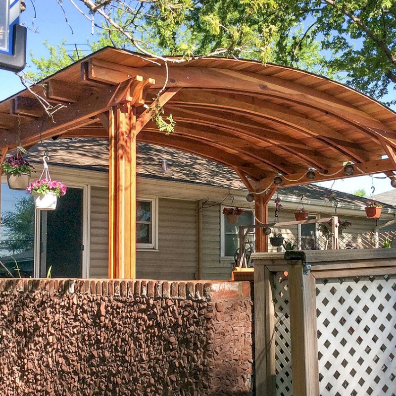 Backyard Pavilion Kits (Options: 20' x 12', California Redwood, No Electrical Wiring Trim Kit, 4 Post Anchor Kit for Stone, No Ceiling Fan Base, No Privacy Panels, No Curtain Rods, 10 ft Post Height, Transparent Premium Sealant). Photo Courtesy of Gary C. of Blaine, Minnesota. Backyard Pavilion Kits (Options: 20' x 12', California Redwood, No Electrical Wiring Trim Kit, 4 Post Anchor Kit for Stone, No Ceiling Fan Base, No Privacy Panels, No Curtain Rods, 10 ft Post Height, Transparent Premium Sealant). Photo Courtesy of Gary C. of Blaine, Minnesota.