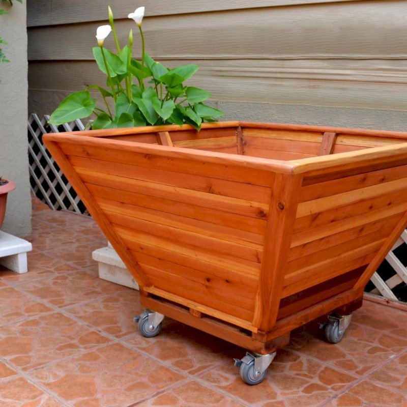 YES, WE CAN MAKE THE BONSAI ANY SIZE. SHOWN: 20" x 20" at base, 36" x 36" at top, 20" H, California Redwood, No feet, Casters, Transparent Premium Sealant. If you prefer a custom size, email us your size request and we'll send an estimate. YES, WE CAN MAKE THE BONSAI ANY SIZE. SHOWN: 20" x 20" at base, 36" x 36" at top, 20" H, California Redwood, No feet, Casters, Transparent Premium Sealant. If you prefer a custom size, email us your size request and we'll send an estimate.