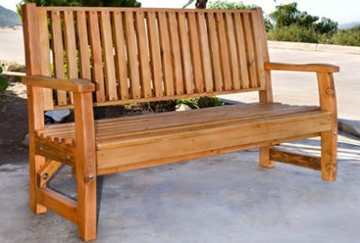 Bonsignour Handcrafted Wood Bench