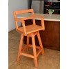 Redwood Captain's Chair Bar Stool, Wooden Bar Stools