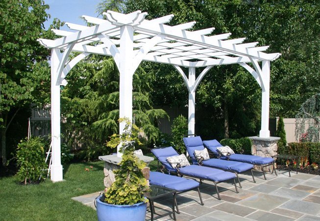 Outdoor Pergola Kit: Custom Made Outdoor Wood Pergola Kits Cherry Hill Outdoor Pergola Kit - Outdoor Pergola Kit: Custom Made Outdoor Wood Pergola Kits
