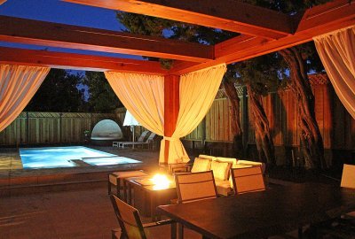 Custom Wooden Fat Timber Pergola